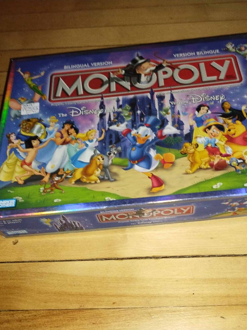 Monopoly Disney Bilingual Edition Board Game (2001) (75% Complete)